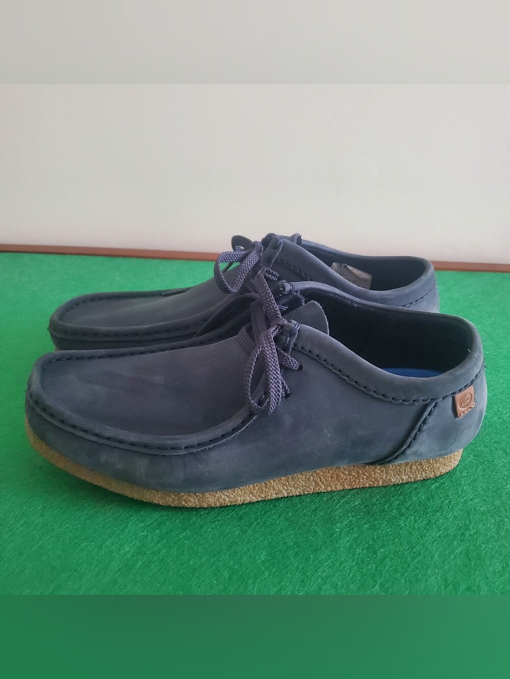 Clark Men’s Shacre II Run Shoes Navy Nubuck Size 9